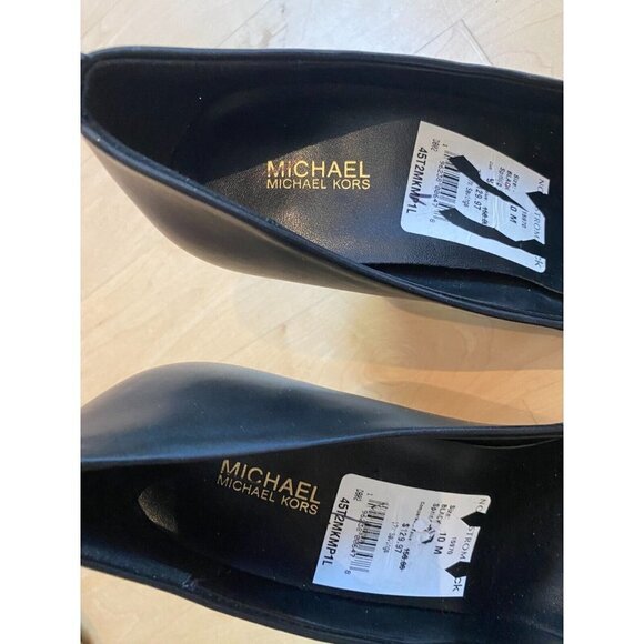 Michael Kors "Dorothy Flex" pointed toe black pump heel BNWT sz 10 - Picture 4 of 10